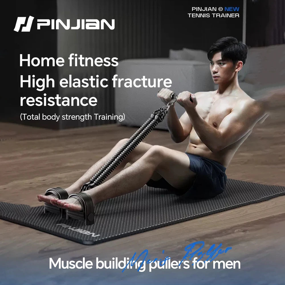 Pedal Tension Rope Puller Exercise At Home Multi-functional Men Sports Gym Equipment