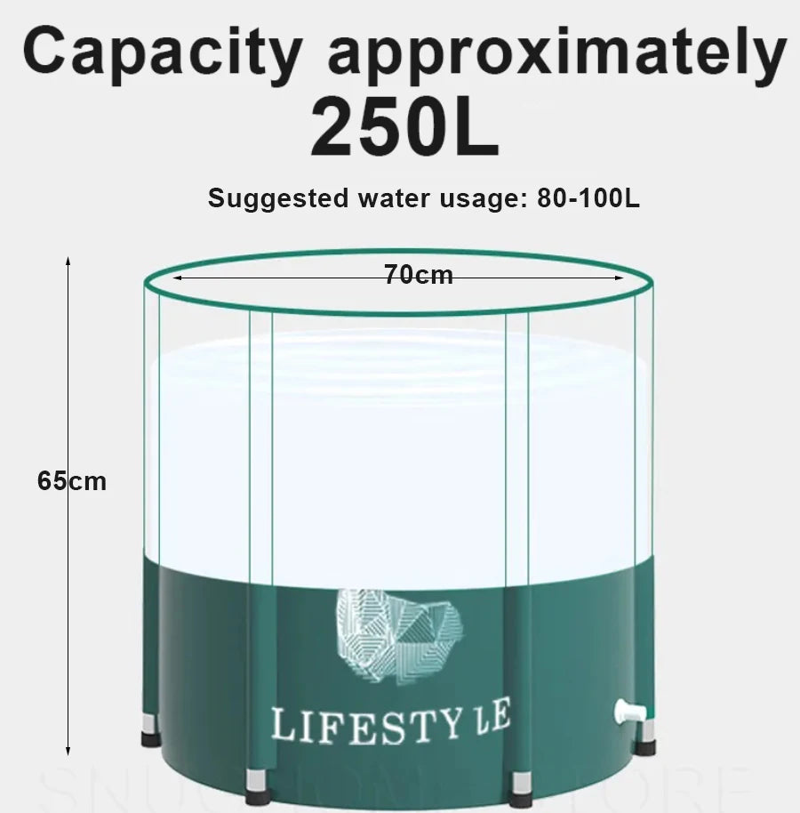 Portable Bath Bucket  Large Capacity cold plunge bath