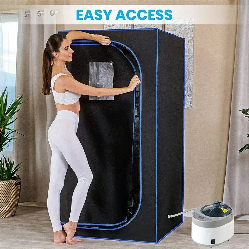 Full Size Personal Steam Sauna Set for Home, Portable 1 Person Full Body Steam Spa for Relaxation