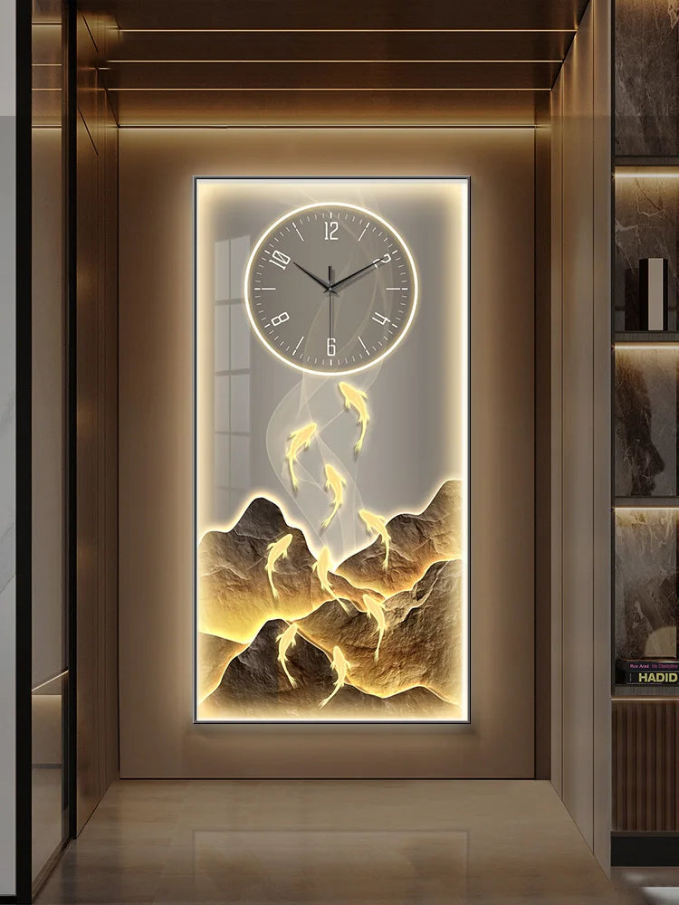 Modern Art Home Decorative 3d Wall Clock Living Room Corridor Digital Large Wall Clock