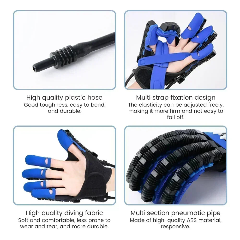 Left & Right Hand Finger Rehabilitation Exerciser Robot Gloves  Training Equipment Therapy