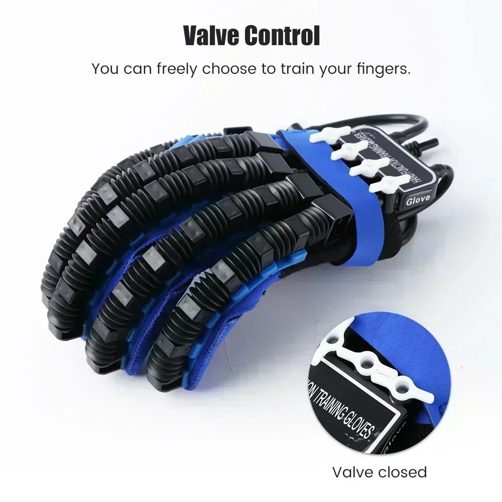 Left & Right Hand Finger Rehabilitation Exerciser Robot Gloves  Training Equipment Therapy