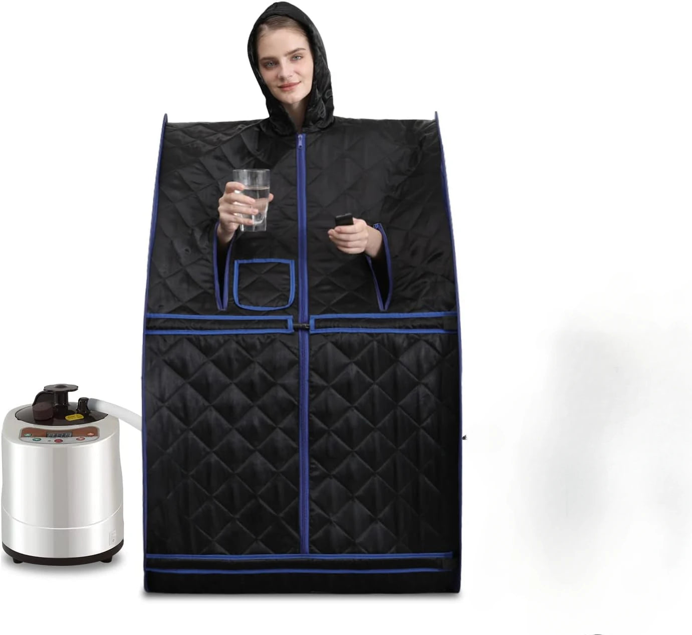 Portable Steamer Sauna for Home Spa Full Body Sauna Tent for Relaxation With 2L Steamer Generator