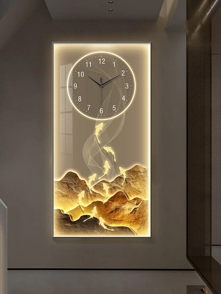 Modern Art Home Decorative 3d Wall Clock Living Room Corridor Digital Large Wall Clock