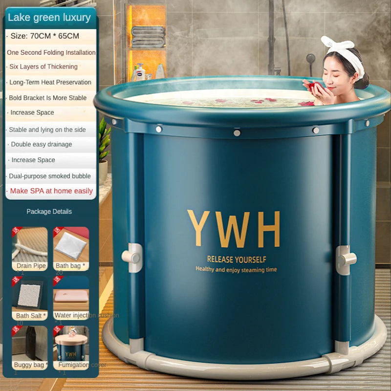 Foldable Ice Bath Tub Cold Therapy Tub  For Adults