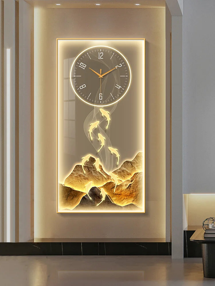 Modern Art Home Decorative 3d Wall Clock Living Room Corridor Digital Large Wall Clock