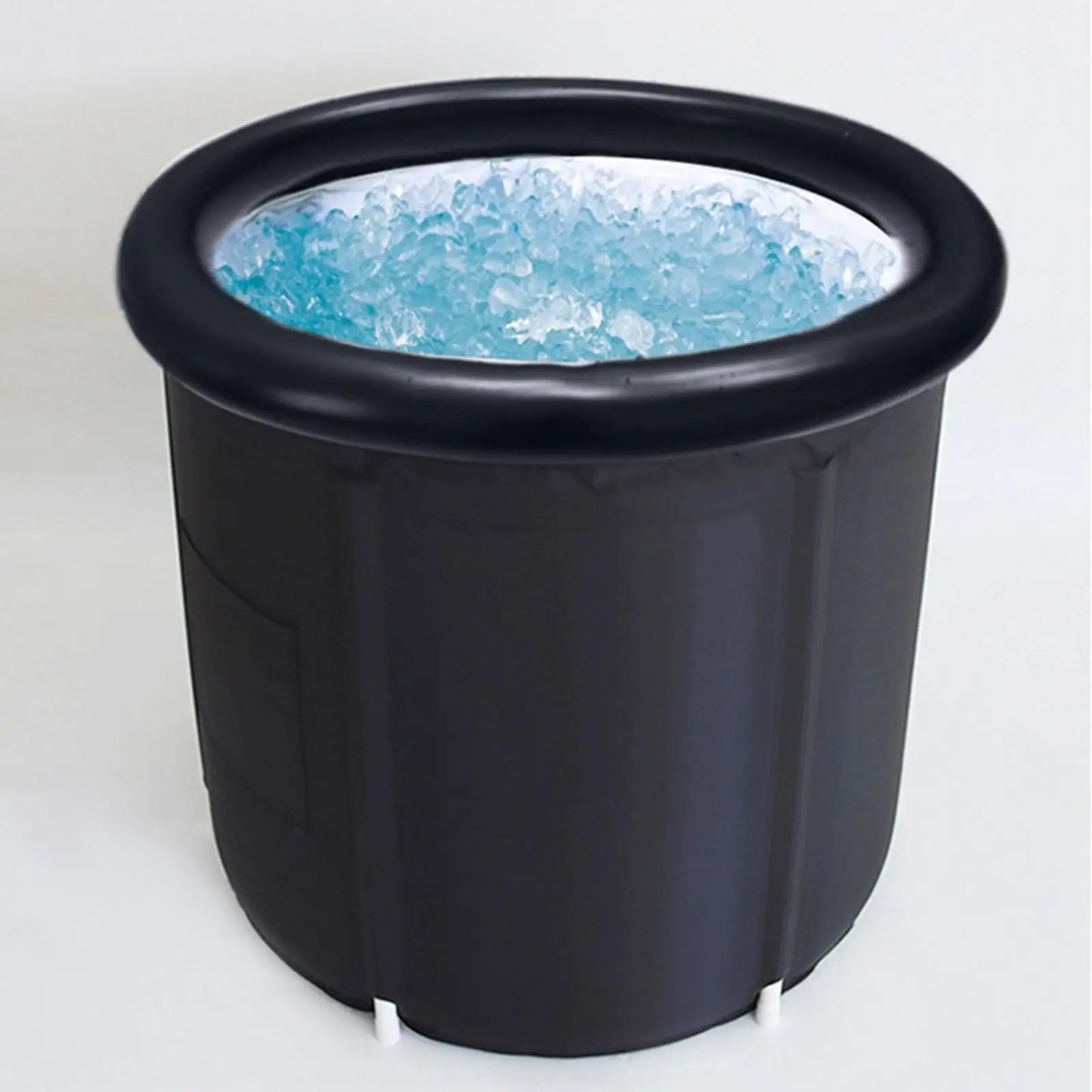 Ice Bath Tub Cold Water Tub with Drain Hole Bathing Bucket for Shower