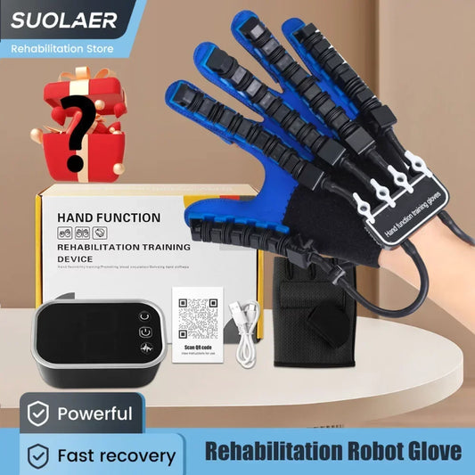 Left & Right Hand Finger Rehabilitation Exerciser Robot Gloves  Training Equipment Therapy